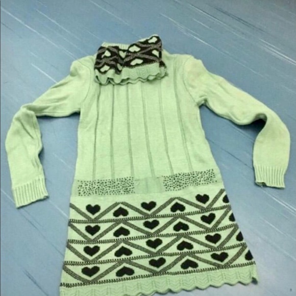 Green sweater dress - Picture 3 of 8